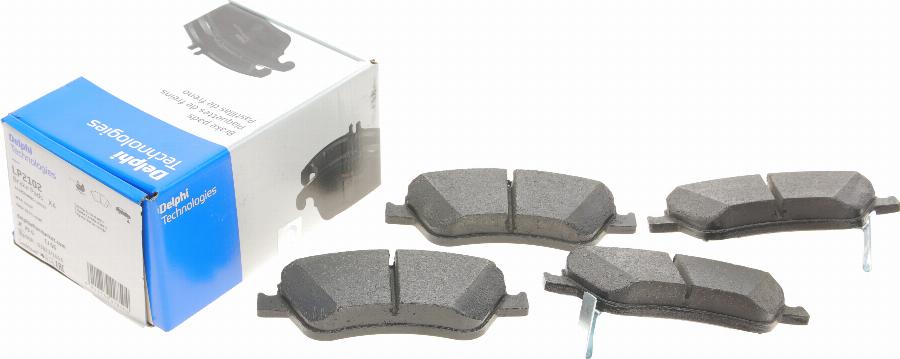 Delphi LP2102 - Brake Pad Set, disc brake www.autospares.lv