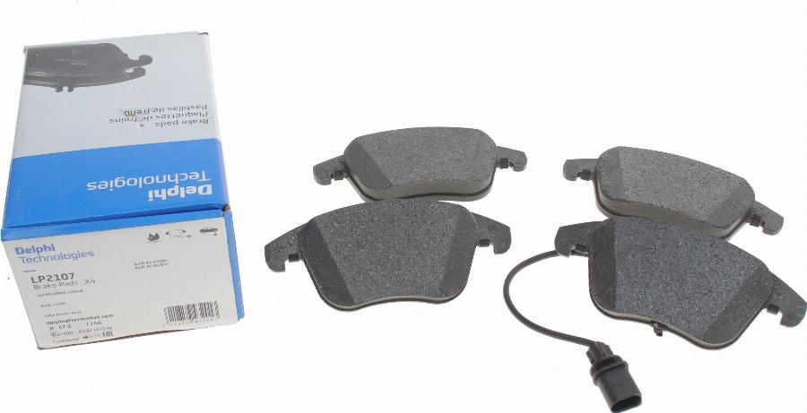 Delphi LP2107 - Brake Pad Set, disc brake www.autospares.lv