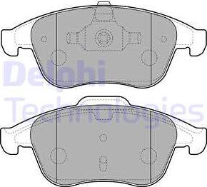 Delphi LP2181 - Bremžu uzliku kompl., Disku bremzes autospares.lv