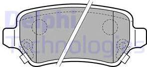 Delphi LP2188 - Brake Pad Set, disc brake www.autospares.lv