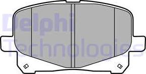 Delphi LP2129 - Brake Pad Set, disc brake www.autospares.lv