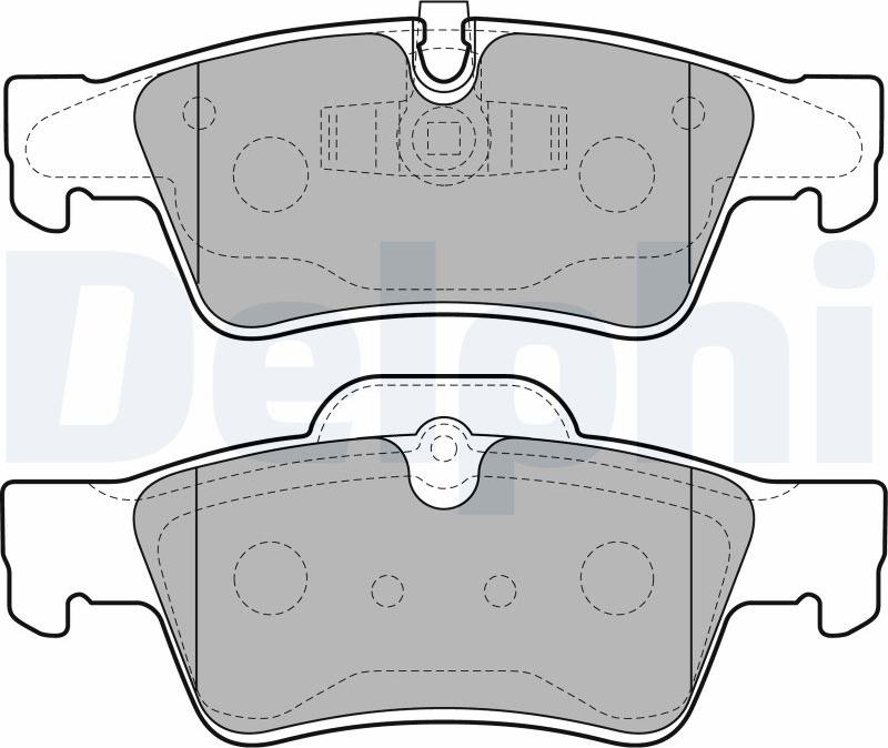 Delphi LP2124-17B1 - Bremžu uzliku kompl., Disku bremzes www.autospares.lv