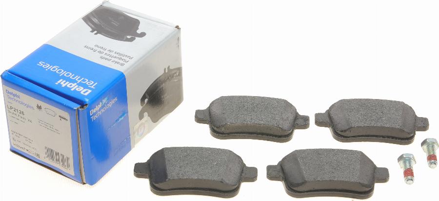 Delphi LP2126 - Brake Pad Set, disc brake www.autospares.lv