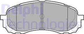 Delphi LP2128 - Brake Pad Set, disc brake www.autospares.lv