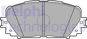 Delphi LP2123 - Brake Pad Set, disc brake www.autospares.lv