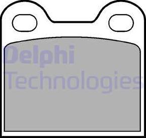 Delphi LP21 - Тормозные колодки, дисковые, комплект www.autospares.lv