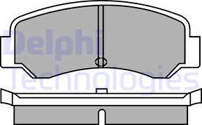 Delphi LP287 - Bremžu uzliku kompl., Disku bremzes www.autospares.lv