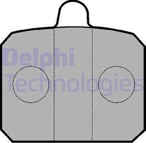 Delphi LP235 - Bremžu uzliku kompl., Disku bremzes www.autospares.lv