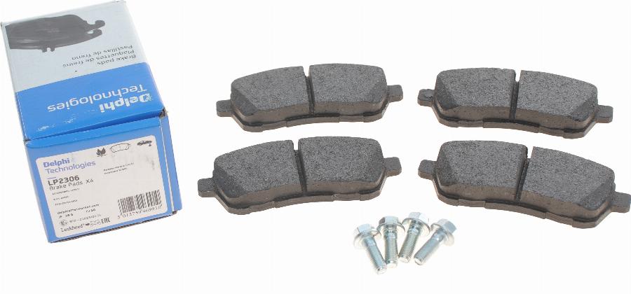 Delphi LP2306 - Brake Pad Set, disc brake www.autospares.lv