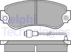 Delphi LP232 - Bremžu uzliku kompl., Disku bremzes www.autospares.lv