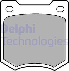 Delphi LP23 - Bremžu uzliku kompl., Disku bremzes www.autospares.lv