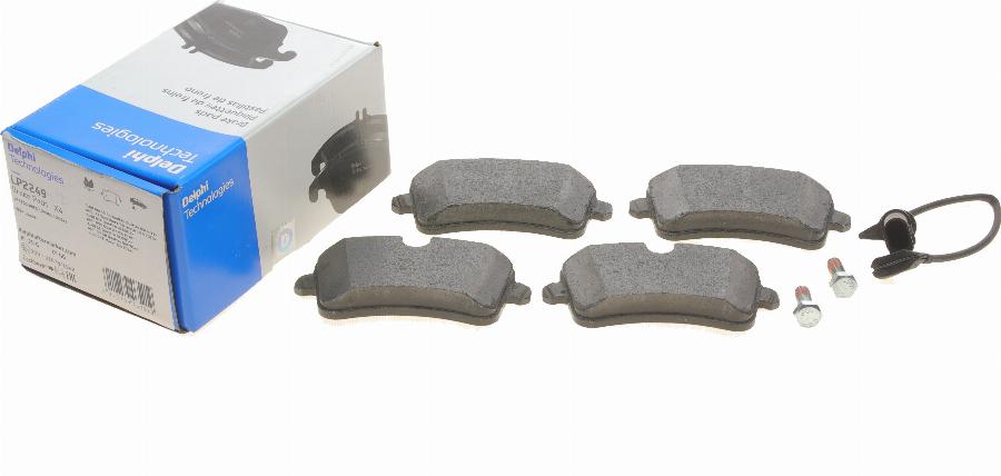 Delphi LP2249 - Brake Pad Set, disc brake www.autospares.lv