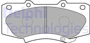 Delphi LP2244 - Brake Pad Set, disc brake www.autospares.lv