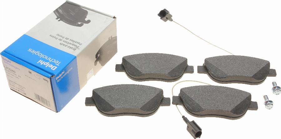 Delphi LP2240 - Brake Pad Set, disc brake www.autospares.lv