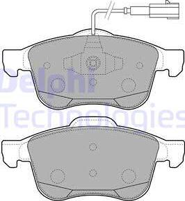 Delphi LP2241 - Bremžu uzliku kompl., Disku bremzes autospares.lv