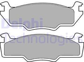 Delphi LP224 - Brake Pad Set, disc brake www.autospares.lv