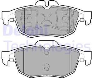 Delphi LP2259 - Bremžu uzliku kompl., Disku bremzes autospares.lv