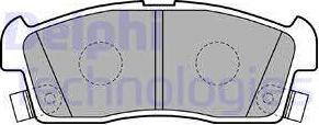 Delphi LP2258 - Brake Pad Set, disc brake www.autospares.lv