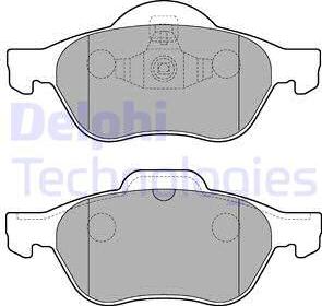 Delphi LP2252-18B1 - Bremžu uzliku kompl., Disku bremzes autospares.lv