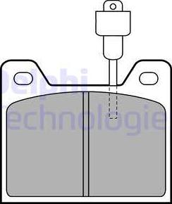 Delphi LP226 - Bremžu uzliku kompl., Disku bremzes www.autospares.lv