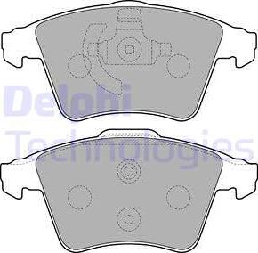 Delphi LP2224 - Bremžu uzliku kompl., Disku bremzes autospares.lv