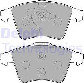 Delphi LP2225 - Bremžu uzliku kompl., Disku bremzes autospares.lv