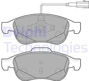 Delphi LP2220 - Bremžu uzliku kompl., Disku bremzes autospares.lv