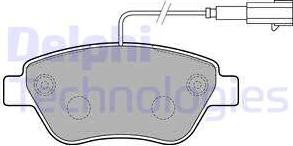 Delphi LP2276 - Brake Pad Set, disc brake www.autospares.lv