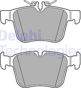 Delphi LP2763 - Brake Pad Set, disc brake www.autospares.lv