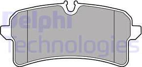 Delphi LP2706-18B1 - Тормозные колодки, дисковые, комплект www.autospares.lv