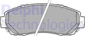 Delphi LP2710 - Brake Pad Set, disc brake www.autospares.lv