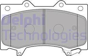 Delphi LP2712 - Bremžu uzliku kompl., Disku bremzes www.autospares.lv