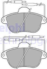 Delphi LP740 - Bremžu uzliku kompl., Disku bremzes www.autospares.lv