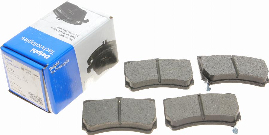 Delphi LP743 - Brake Pad Set, disc brake www.autospares.lv