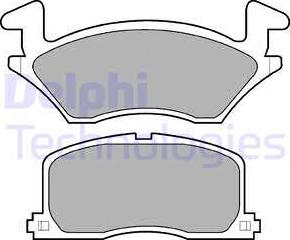 Delphi LP742 - Brake Pad Set, disc brake www.autospares.lv