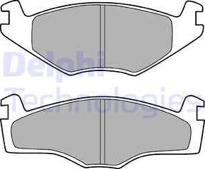 Delphi LP755 - Brake Pad Set, disc brake www.autospares.lv