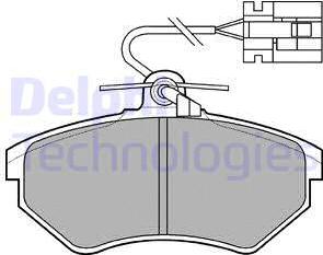 Delphi LP769 - Тормозные колодки, дисковые, комплект www.autospares.lv