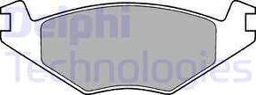 Delphi LP760 - Brake Pad Set, disc brake www.autospares.lv