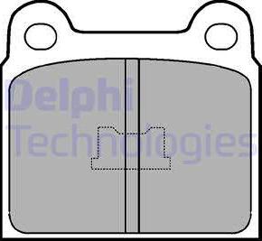 Delphi LP76 - Bremžu uzliku kompl., Disku bremzes www.autospares.lv