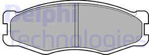 Delphi LP707 - Brake Pad Set, disc brake www.autospares.lv