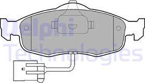 Delphi LP781 - Bremžu uzliku kompl., Disku bremzes autospares.lv