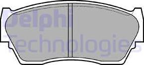 Delphi LP783 - Brake Pad Set, disc brake www.autospares.lv