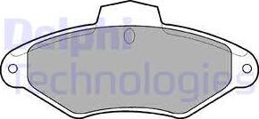 Delphi LP787 - Brake Pad Set, disc brake www.autospares.lv