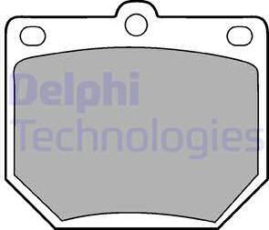 Delphi LP78 - Bremžu uzliku kompl., Disku bremzes www.autospares.lv