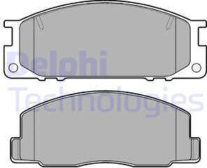 Delphi LP739 - Brake Pad Set, disc brake www.autospares.lv