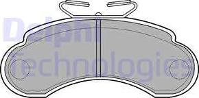 Delphi LP735 - Bremžu uzliku kompl., Disku bremzes autospares.lv