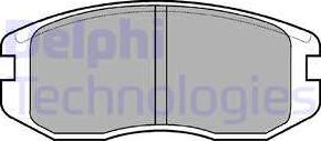 Delphi LP736 - Brake Pad Set, disc brake www.autospares.lv