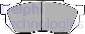 Delphi LP720 - Brake Pad Set, disc brake www.autospares.lv