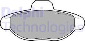 Delphi LP771 - Brake Pad Set, disc brake www.autospares.lv