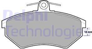 Delphi LP778 - Brake Pad Set, disc brake www.autospares.lv